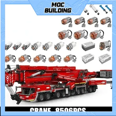 Schimmel König 17008 technisches Auto Spielzeug motorisiert ltm 11200 Kran LKW Baustein Montage Image