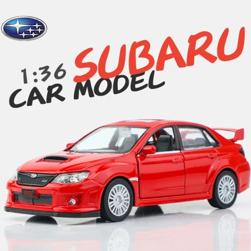 1:36 Subaru Impreza Wrx Sti Legierung Rennwagen Modell Druckguss Simulation Metall Spielzeug auto Modell zurückziehen Image