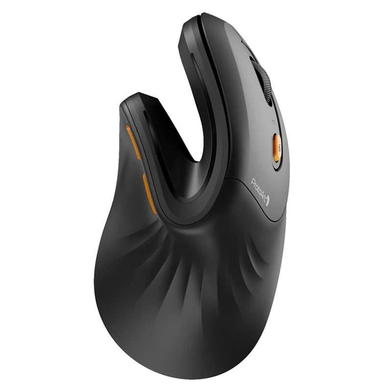 ProtoArc Ergonomische vertikale Maus EM11 NL Wiederaufladbare kabellose Maus BT Ergo Mäuse mit 3 optischen 2,4 GHz-Mäusen für mehrere Geräte Image