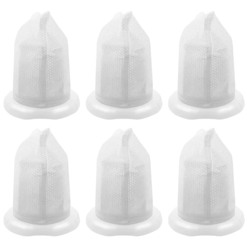 6 Stück Kunststoff-Staubsaugerfilter-Ersatzteil, Vakuumfilter-Kunststoffmaterial-Ersatzteil für VORWERK VC100 Dropshipping Image