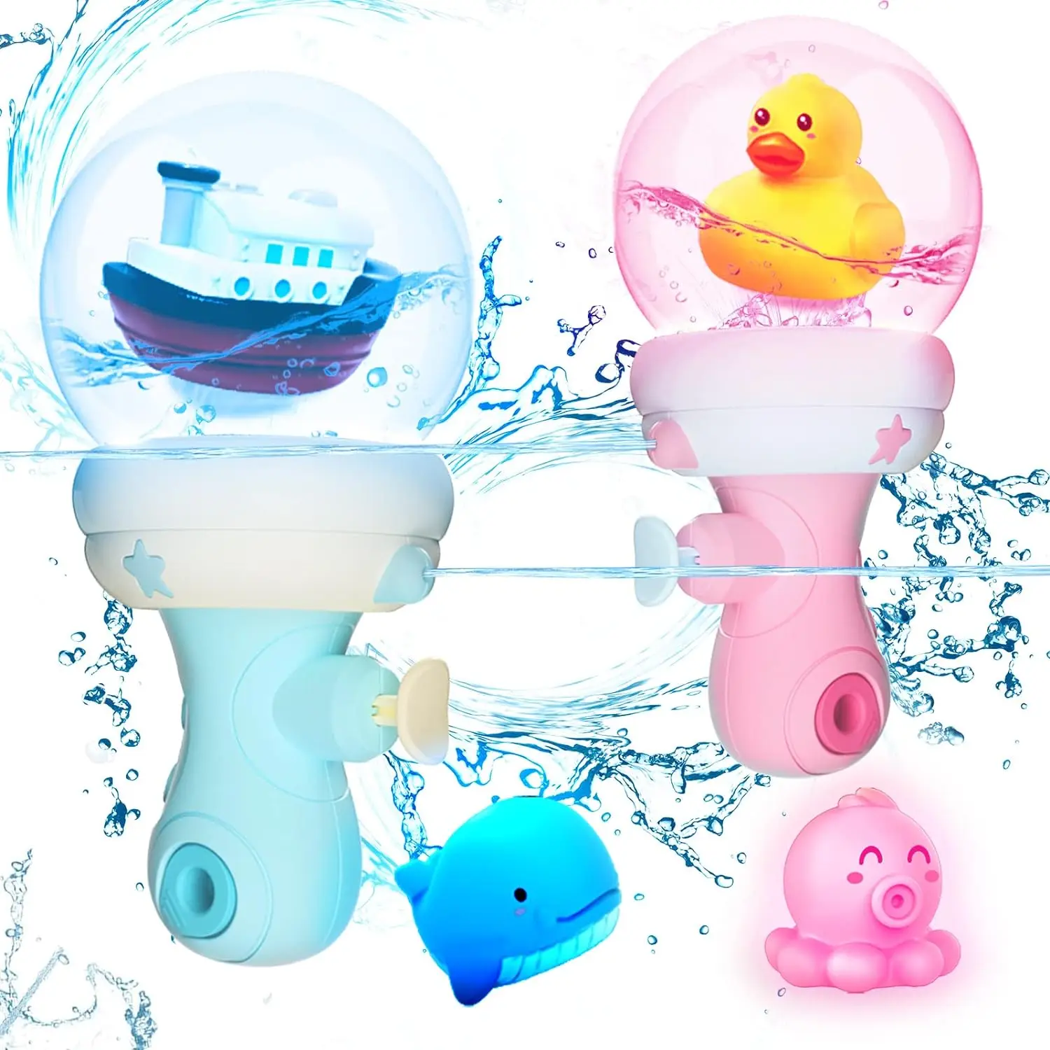 Tier Wasser pistole mit Licht für Kinder Wasser Blaster Spritzpistolen Pumpe Kleinkind Bad Spielzeug für Sommer Schwimmbad Strand im Freien