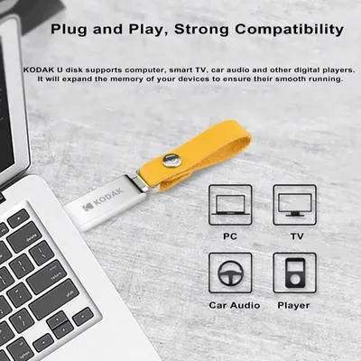 Neue KODAK USB-Flash-Laufwerke Mini-Stick 128 GB 64 GB 32 GB Pendrive Wasserdichter Image