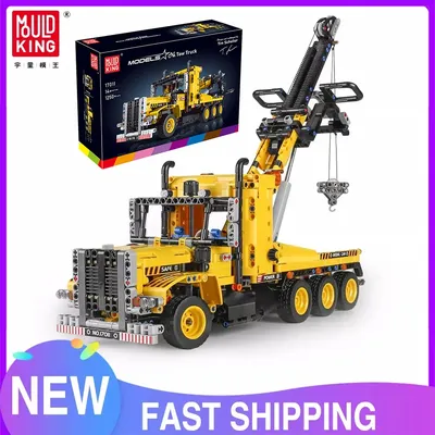 MOULD KING 17011, technisches Auto, Spielzeug, die APP und RC motorisierte Abschleppwagen-Modell, Montage, Bausteine, Ziegel, Kinder, Weihnachtsgeschenke Image