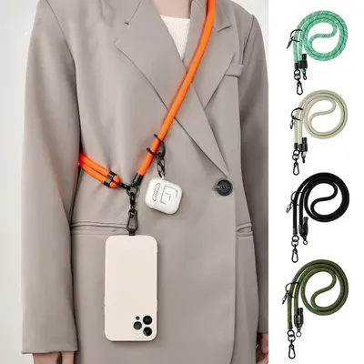 10mm Phone Lanyard Adjustable Diameter Outdoor Universal Case Crossbody Shoulder Card Neck Cord Clip Hang Anti-lost Wrist Strap