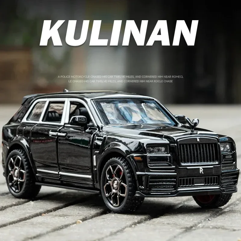 1:36 Rolls Royce Cullinan Hohe Simulation Diecast Metall Legierung Modell auto Sound Licht Zurückziehen Sammlung Kinder Spielzeug Geschenke A589 Image