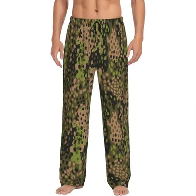 Custom Printed Men WW2 Camo Pajama Pants Germany Arm Military Camouflage Sleepwear Sleep Lounge Image