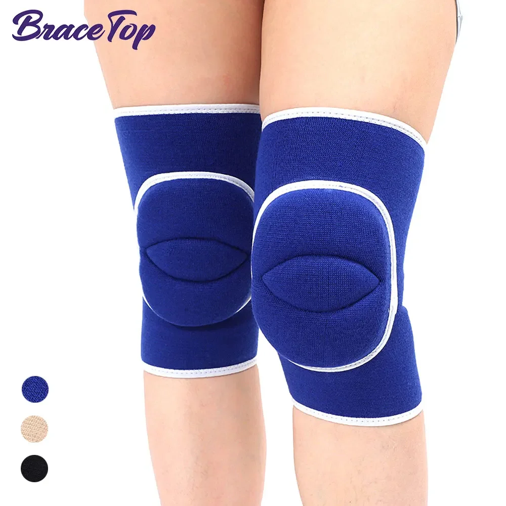 1 Paar Sport-Kompressions-Knieschützer, elastischer Knieschutz, verdickter Schwamm, Kniebandage, Unterstützung für Tanzen, Workout, Training, Yoga Image