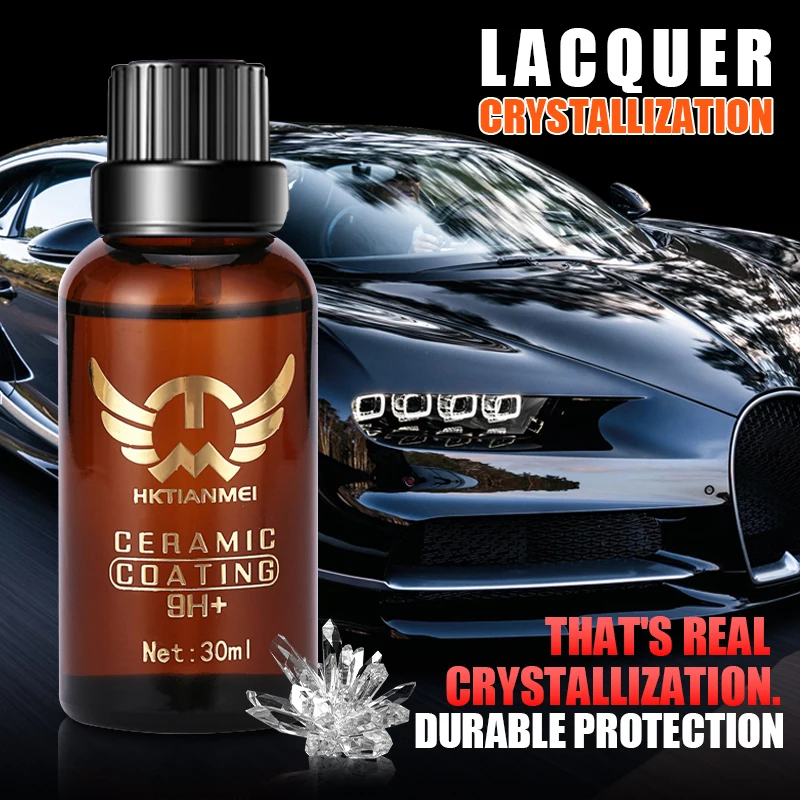 9H Advanced Graphene Ceramic Coating for Cars (30ml) - Car Detailing Kit, 10+ Years of Long Lasting Protection, Apply After Car Image