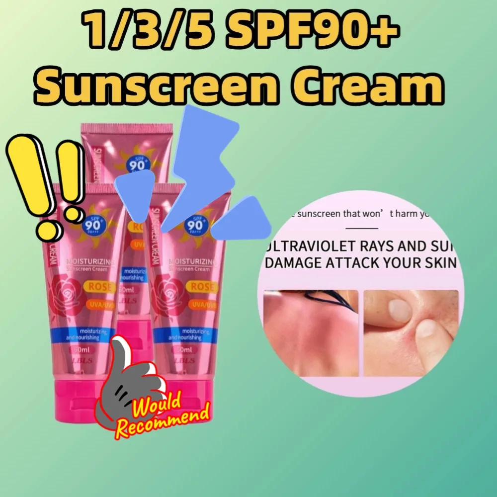 SPF90+ Sonnenschutzcreme Protector Facial Sun Block Gel Isolation Lotion Creme Bleaching Cremes Gesichtsfeuchtigkeitscreme Sommerpflege Image