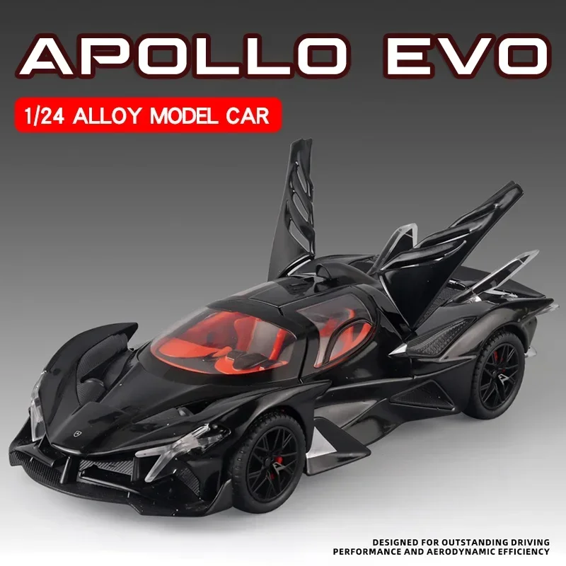 1/24 Apollo Projekt Evo Bugatti Bolide Track Sport legierung Modell auto Sammlung Druckguss Fahrzeug Sound Licht Spielzeug Auto Kinder Spielzeug Geschenk