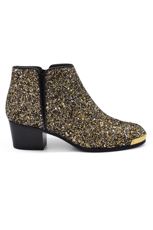 Giuseppe Zanotti Lederstiefeletten Gold