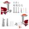 Set di colini per frutta e verdura con accessorio tritatutto per robot da cucina, spremiagrumi per