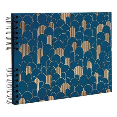 EXACOMPTA Fotoalbum Néo Déco 32x22 cm 50 Seiten Bleu de France, 32x3 cm Image