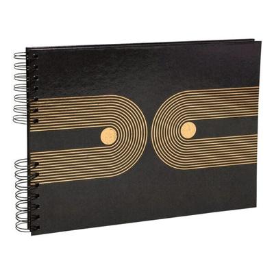 EXACOMPTA Fotoalbum Graphik 32x22 cm 50 Seiten schwarz Image