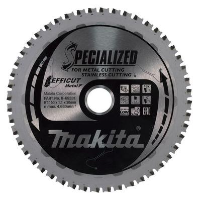 makita Kreissägeblatt »B-69331, EFFICUT« 150,0 mm 48 Zähne silber
