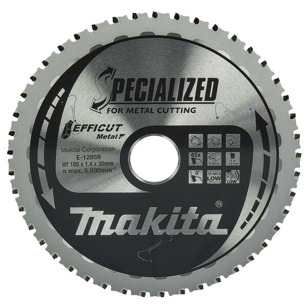 makita Kreissägeblatt »E-12859, EFFICUT« 185,0 mm 45 Zähne silber Image