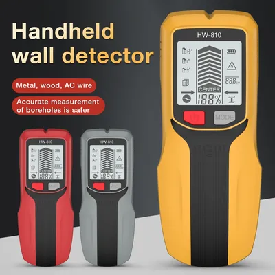 6 in 1 Wall Scanner LCD Electronic Metal Detector AC Voltage Live Wire Testing Tools High