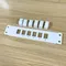 6 Port CAT6 Patch Panel Supports Back CAT6 Unshielded w/ Coded T568A/B Wiring for RJ45 Network Cables Rack/Wall Mount K1KF