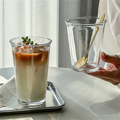360ml/365ml Simple Coffee Cup Household Milk Beverage Cups Iced American Coffee Latte Cappuccino
