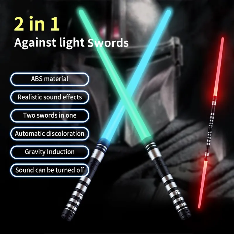 REikirc 75 cm RGB Spada laser 1 o 7 colori Sciabola luminosa per 3+ Bambini Spada laser Giocattolo Concerto per feste Spade luminose per matrimoni Retrattile