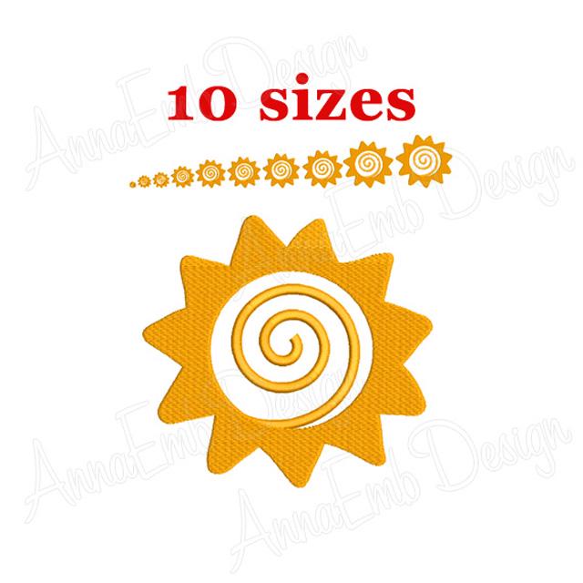 Disegno per ricamo a forma di sole. Disegno a forma di sole. Mini ricamo a forma di sole. Motivo a forma di sole. Ricamo estivo. Disegno per ricamo a