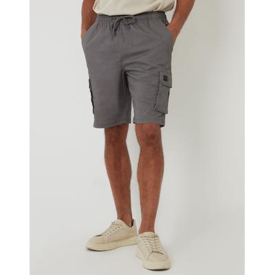 Threadbare Men's Slate Grey Jogger Style Cargo Shorts