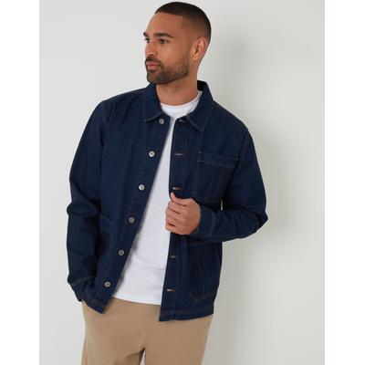 Rinse Wash Denim Utility Jacket
