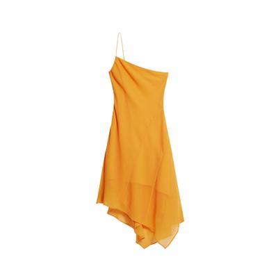 Asymmetric layered midi dress