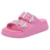 Pantolette RIEKER, Damen, Gr. S (36/37), pink, Synthetik, unifarben, sportlich, Schuhe, Plateau, Sommerschuh, Schlappen in Weite G (=weit)