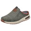 Clog RIEKER, Herren, Gr. 41, grün (khaki, braun), Textil, Lederimitat, meliert, sportlich, Schuhe, Sommerschuh, Strandschuh, Hausschuh mit seitlichen Stretcheinsätzen