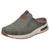 Clog RIEKER, Herren, Gr. 46, grün (khaki, braun), Textil, Lederimitat, meliert, sportlich, Schuhe, Sommerschuh, Strandschuh, Hausschuh mit seitlichen Stretcheinsätzen