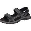 Sandale WALDLÄUFER "H-Taro", Herren, Gr. 11 (46), blau (dunkelblau), Textil, Nubukleder, sportlich, Schuhe, Sommerschuh, Klettschuh, Outdoorsandale, in Komfortweite H