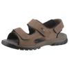 Riemchensandale WALDLÄUFER "Denver", Herren, Gr. 9,5 (44), braun, Nubukleder, sportlich, Schuhe, Sommerschuh, Klettschuh, Outdoorschuh, in komfortabler H-Weite