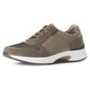 Keilsneaker GABOR ROLLINGSOFT, Herren, Gr. 10,5 (45), grau (taupe, beige), Veloursleder, Mesh, sportlich, Schuhe, Freizeitschuh, Halbschuh, Schnürer mit Außenreißverschluss, G-Weite