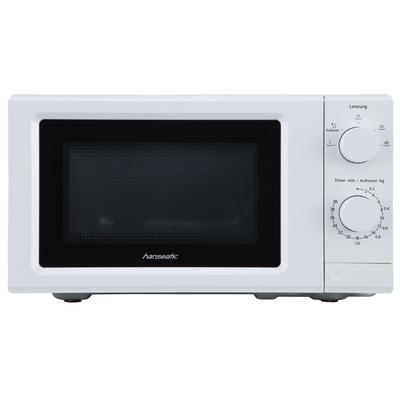 HANSEATIC Mikrowelle "HM19", weiß, B:43,4cm H:24,1cm T:33cm, Mikrowellen_Minibacköfen_Kleinküchen, Leistung 700 W, Auftaufunktion, 5 Leistungsstufen