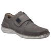 Klettschuh JOSEF SEIBEL "New Anvers 83", Herren, Gr. 40, grau (asphalt), Leder, klassisch, Schuhe, Slipper, Komfortschuh in extraweiter Form