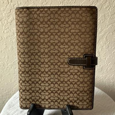 Coach Office | Coach: Brown Signature Monogram Address Book With Note Pad | Color: Brown | Size: Os