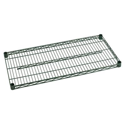 Focus FF2424G Epoxy Coated Wire Shelf - 24"W x 24"D, 800 lb Weight Limit, Green Epoxy Coating
