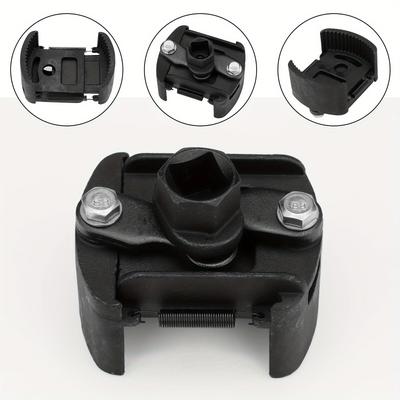 TEMU Oil Filter Wrench, 60-80mm Adjustable Grip, Pvc, Manual Operation - Ideal For Car Models, Battery- Image