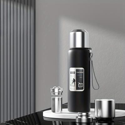 TEMU Steel Thermos , Tea , Insulation Plug, Sealed Watertight, All Steel Cups, 24 Hours Long-term Insulation And Cold, Suitable For Holiday Mountain Climbing Adventure Image