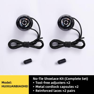 TEMU (6 Accessories/1 ) No-tie Shoelace Locks - Rotary Fasteners For Sports And Outdoor Shoes - Quick-adjust Fit For Men - Women - Pre-assembly