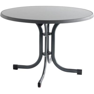 Siena Garden - Klapptisch Paco ø 100 matt-anthrazit Gestell aus Stahl in matt anthrazit, Image