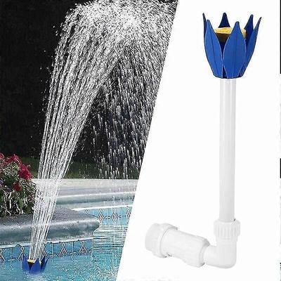 Oberirdischer Poolbrunnen, Teichwasserfall im Freien, Lotus-verstellbarer Wasserfall-Poolsprinkler, Image