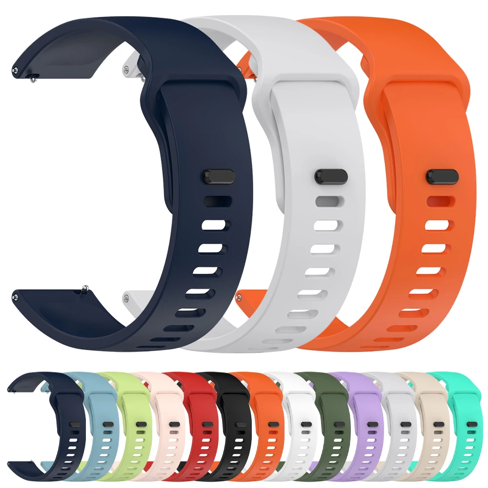 22 mm Uhrenarmband SAMValValiki für Zeblaze Vibe 7 Pro/Stratos 2/3 Ultra Beyond GTS 3 GTR3 Btalk3 2 Pro Lite GPS-Silikonarmband Image