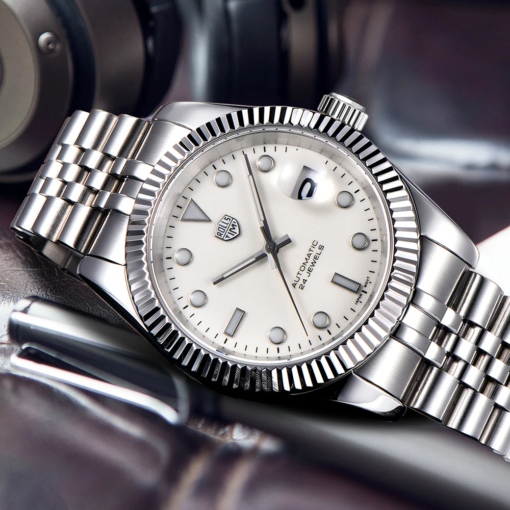 RollsTimi Herren-Armbanduhr, automatisch, mechanisch, 40 mm, Edelstahl, wasserdicht, Luxus-Armbanduhr für Herren, 2025, japanische Uhr Image