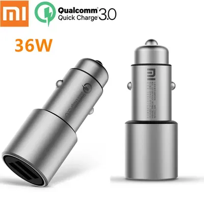 Original Xiaomi Mi Auto Ladegerät QC 3,0 X2 Dual USB Quick charge Max 5V/3A 9V/2A 15V/1,5 EINE Image