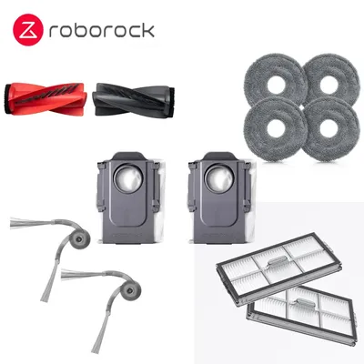 Original Hauptbürste Waschbarer Filter Seitenbürste Mopptücher Staubbeutel für Roborock Saros 10R Image