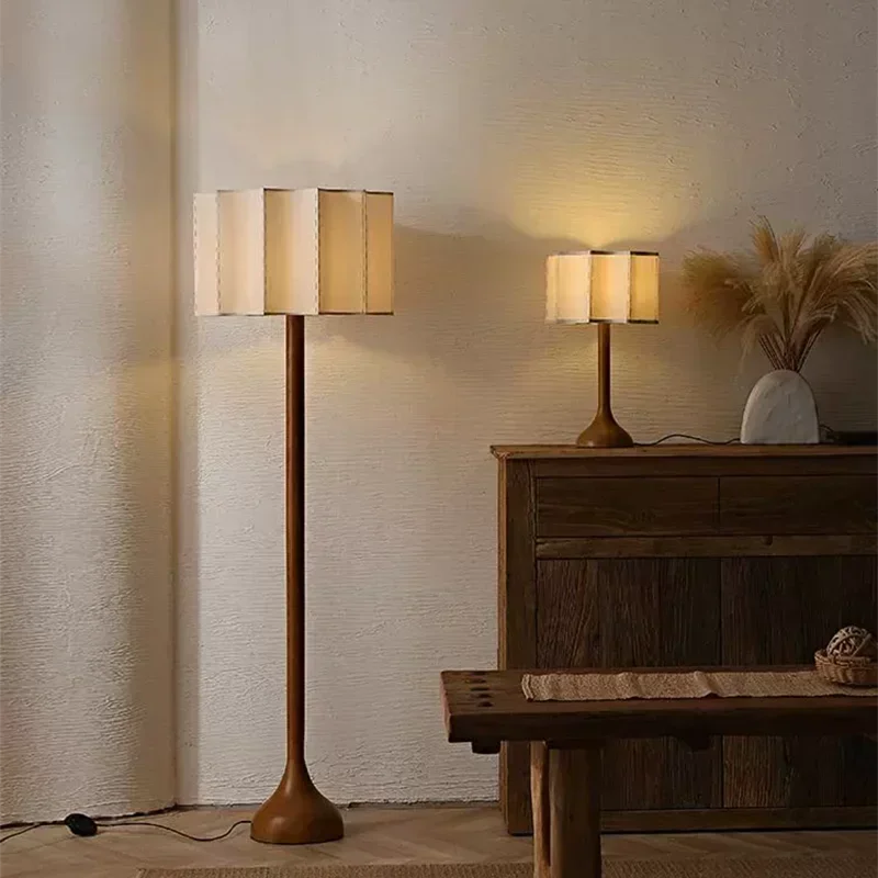 Wabi Sabi Stehlampe Holzlampe Designer Pata De Elefante Lampe für Wohnzimmer Schlafzimmer Ecksofa Home Schreibtisch Lichter