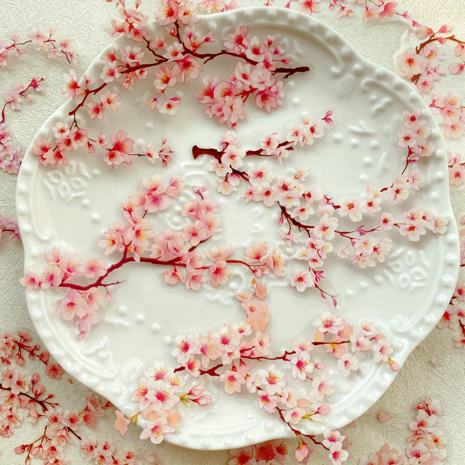 Journamm 20 Stück Zweige DIY Journal Material PET Aufkleber Scrapbooking Kunst und Handwerk Projekte Dekor Fotoalbum Collage Image