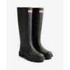 Gummistiefel HUNTER "DOWNPOUR TALL BOOT", Gr. 43, grün (schwarz olive), Synthetik, sportlich, Schuhe, wasserdicht